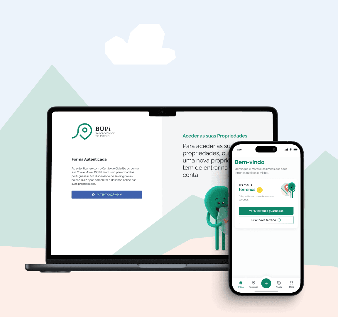 Imagem da plataforma e App BUPi