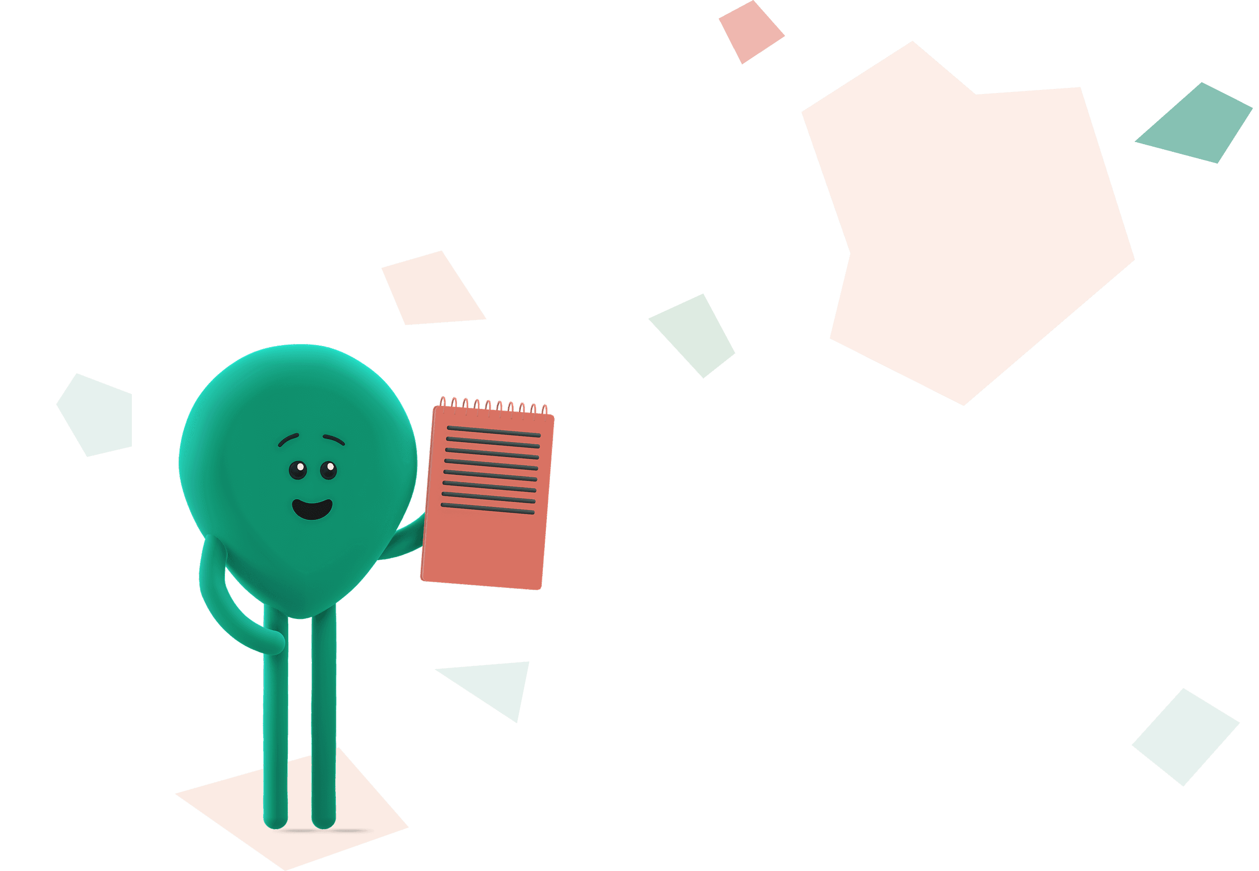 BUPi com livro e formas coloridas
